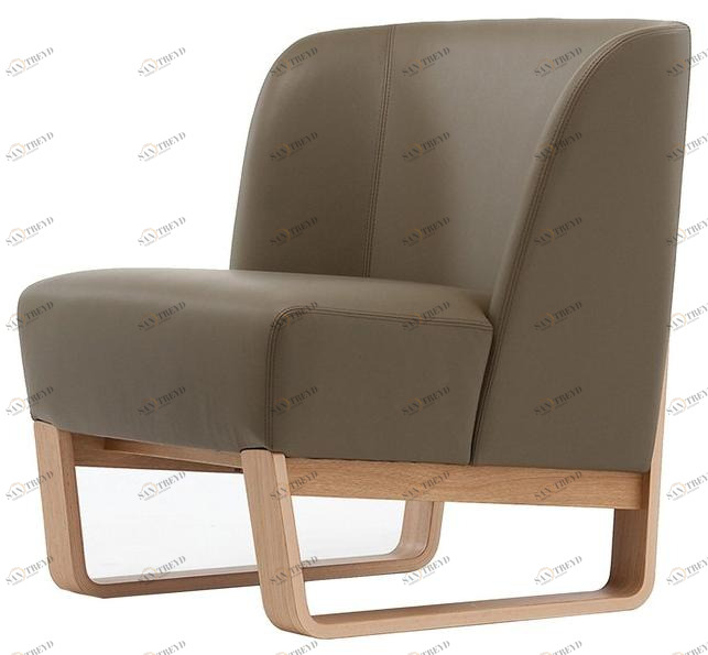 Very Wood Кожаное кресло-санки Skid sun-id-1366635