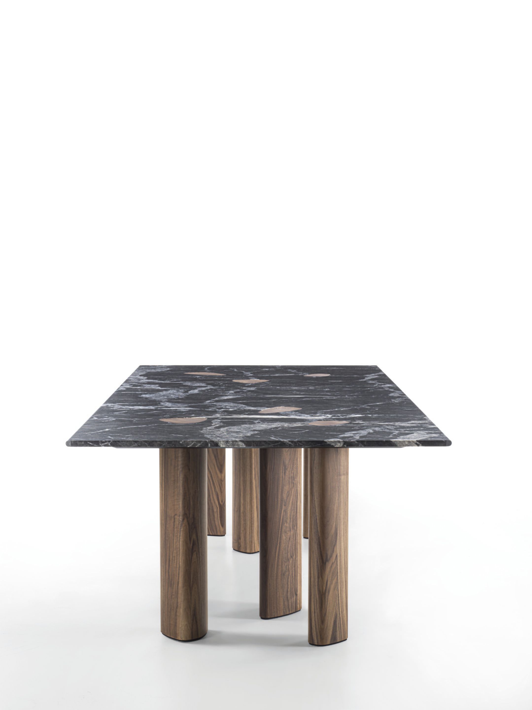 Прямоугольный обеденный стол из мрамора и грецкого ореха Porada двадцать четыре ARCH-00148826 - Вид №4