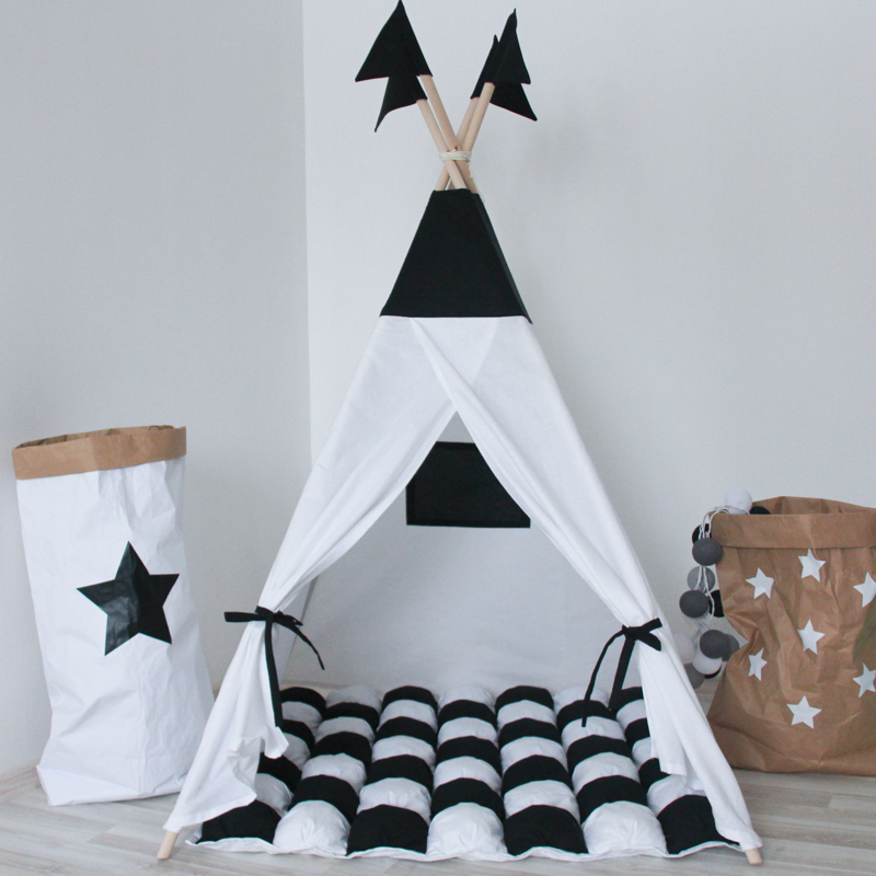 Игровой коврик для вигвама Black&White VAMVIGVAM BLACK&WHITE 281596 Белый;черный Santreyd  - Вид №3