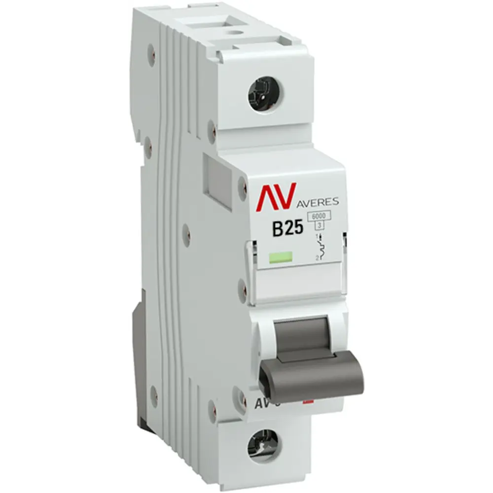 Автоматический выключатель EKF AV-6 1P B25 - защита от перегрузок и коротких замыканий 84579869 STLM-0052231
