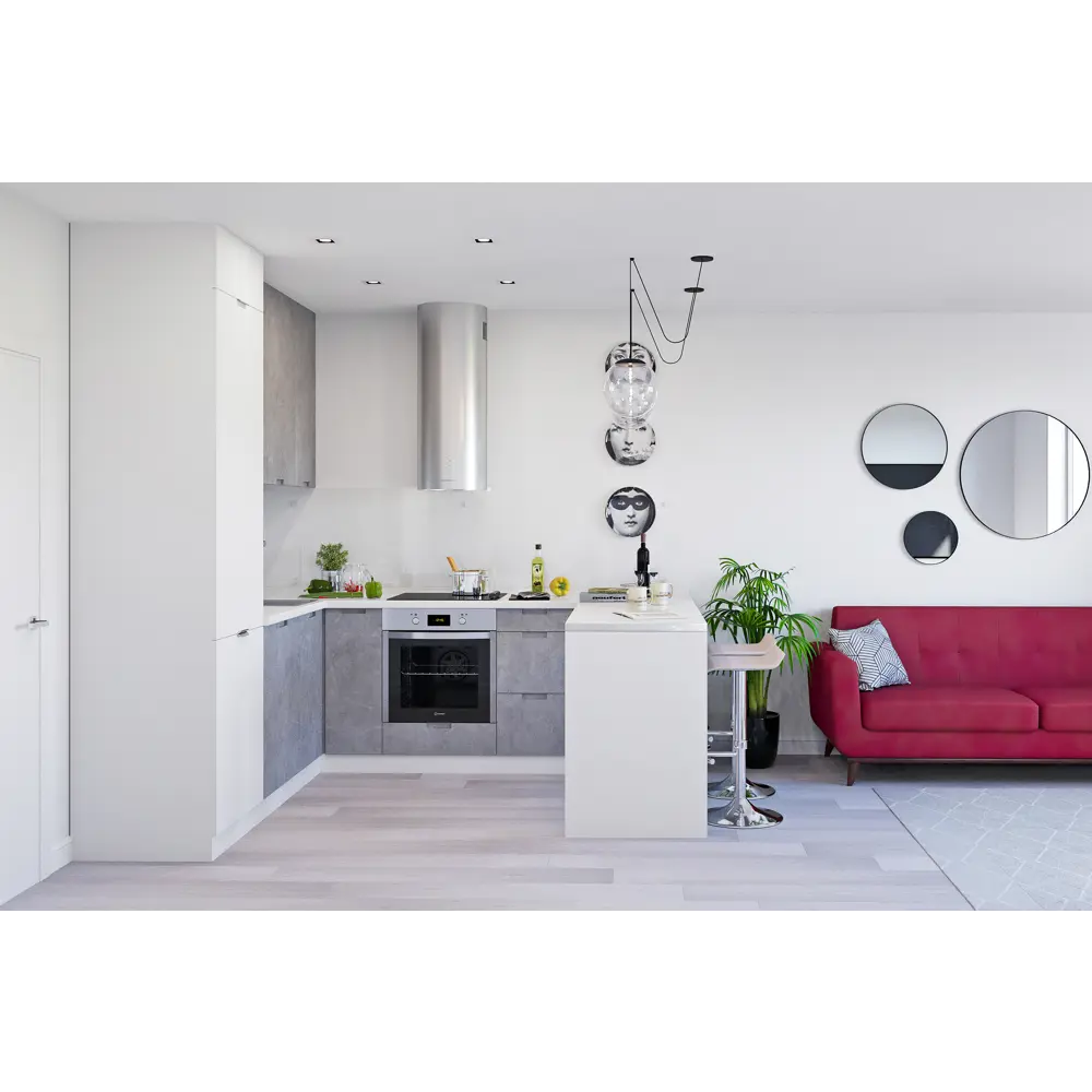 Карниз для кухонного шкафа Берлин Delinia ID 220x4 см ЛДСП цвет серый STLM-2157257 - Вид №6