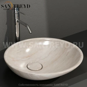 LAT50SB Накладная раковина на столешницу  круглая Ceramica Globo