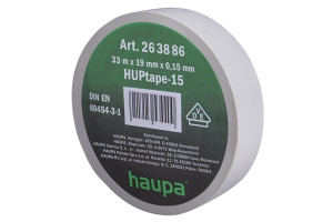 15830105 Изолента ПВХ 19 мм x 33 м, цвет серый 263886 HAUPA