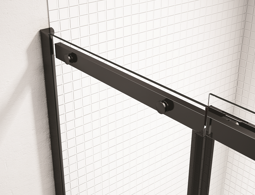 Дверь душевая для установки с боковой панелью BLKFSL1200H Merlyn Black Черный  - Вид №2