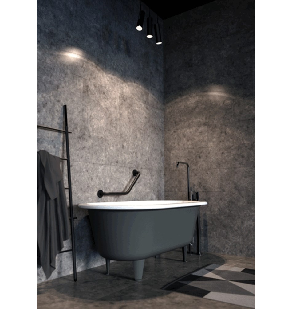 FROST GRAB RAIL 1, изогнутый » ЧЕРНЫЙ Нержавеющая сталь Черный N1964-B  - Вид №1