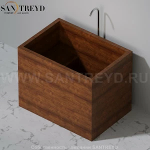 UWD GONGO Ванна свободностоящая 115 см из сапели gongo115.sapele