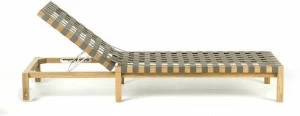 RODA Садовая кушетка из тика на колесиках Mistral