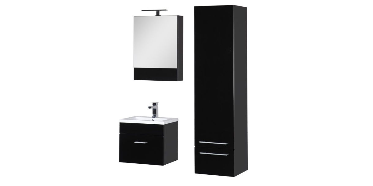 Комплект мебели Aquanet Нота 50 черный 00170885 - Вид №1