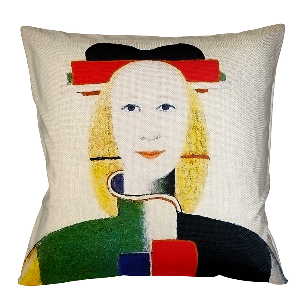 2719246 Арт-подушка «Девушка с гребнем в волосах» Object Desire 