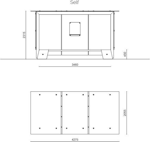 Metalco Стеклянный навес Stile molecular concrete sun-id-1495171 - Вид №2