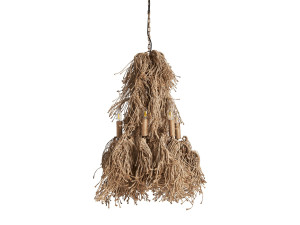 Подвесной светильник из мешковины