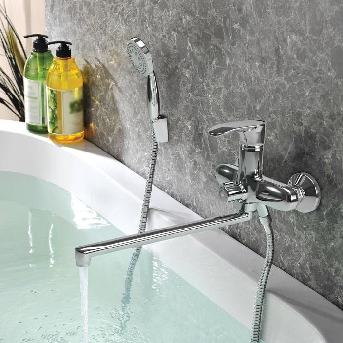 Paini Palermo PACR119KM смеситель для ванны с длинным изливом  - Вид №1