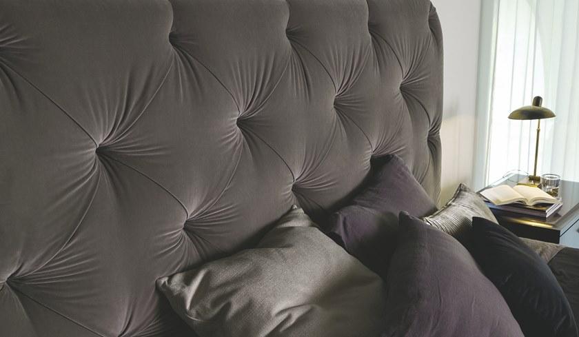 SELVA Двуспальная кровать из кожи с тафтинговым изголовьем  2089 + 2090  - Вид №3