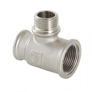 VTr.132.RN.050504 Фитинг резьбовой – тройник переходной с переходом на наружную резьбу Valtec 3/4" х 3/4" х 1/2"