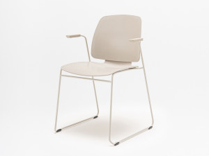 Штабелируемый стул для конференций с подлокотниками