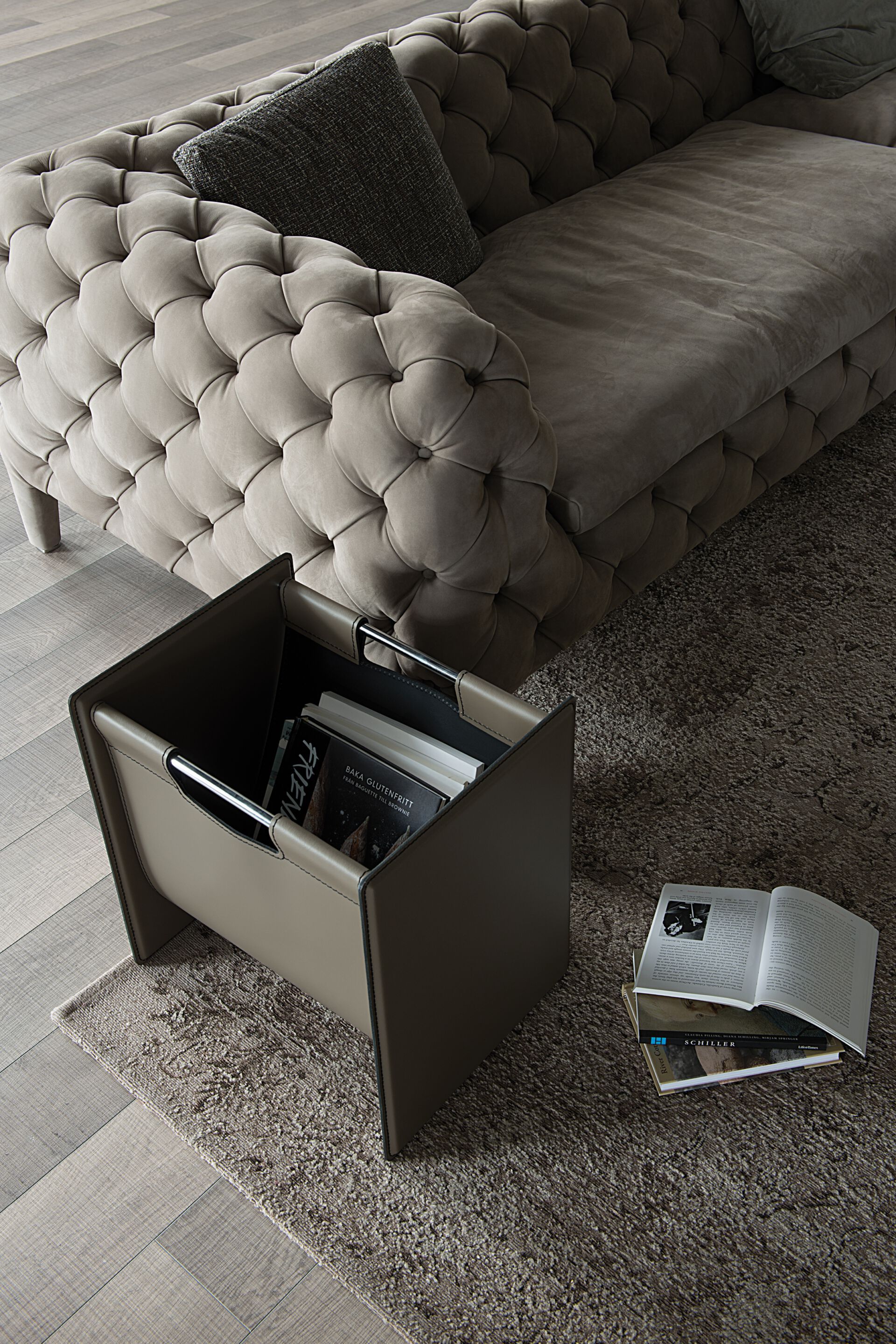 Кожаная стойка для журналов Cattelan italia JERRY ARCH-00136412 - Вид №1