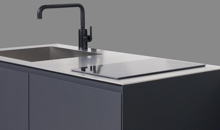 sanwacompany Линейная подвесная мини-кухня без ручек sun-id-1412598 - Вид №5