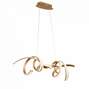 Светильник подвесной 30х100 см золотой Fluire 2C MD8690-2C DELIGHT COLLECTION ДИЗАЙНЕРСКИЕ 00-3882330 Золото;прозрачный