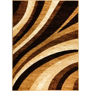 Ковер полипропилен Лагуна D234O 150x190 см цвет светло-коричневый