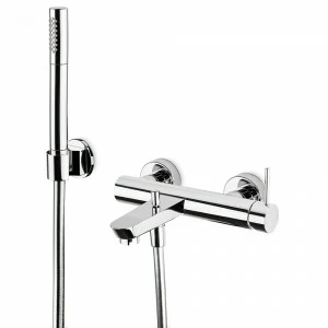 Комплект ванны с фиксированным держателем для душа, гибкий ручной душ из латуни. O'RAMA NEWFORM Италия