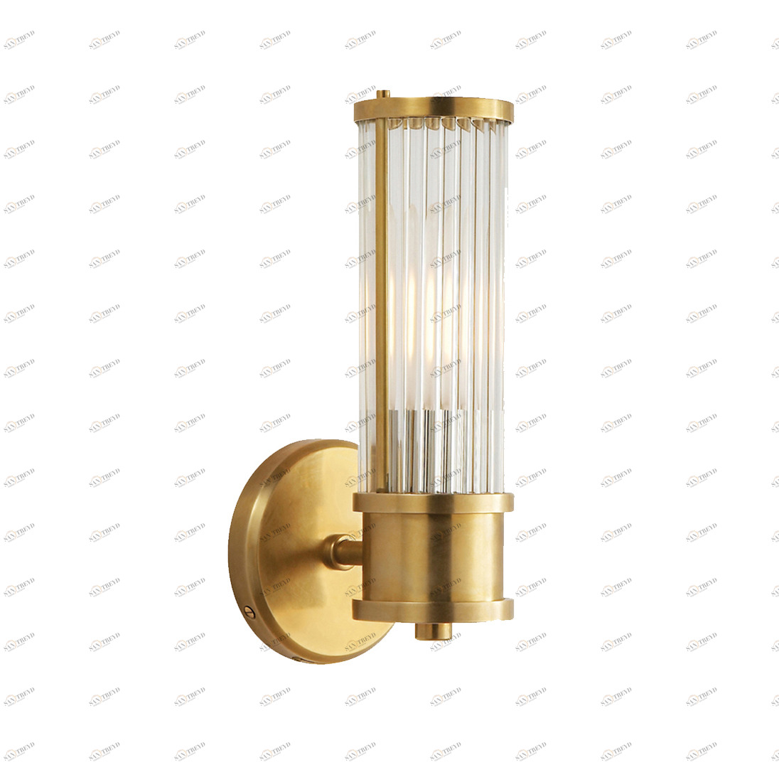 Светильник настенный золотистый Allen 1 Brass BRWL7001-AB DELIGHT COLLECTION  00-3882880 Золото 