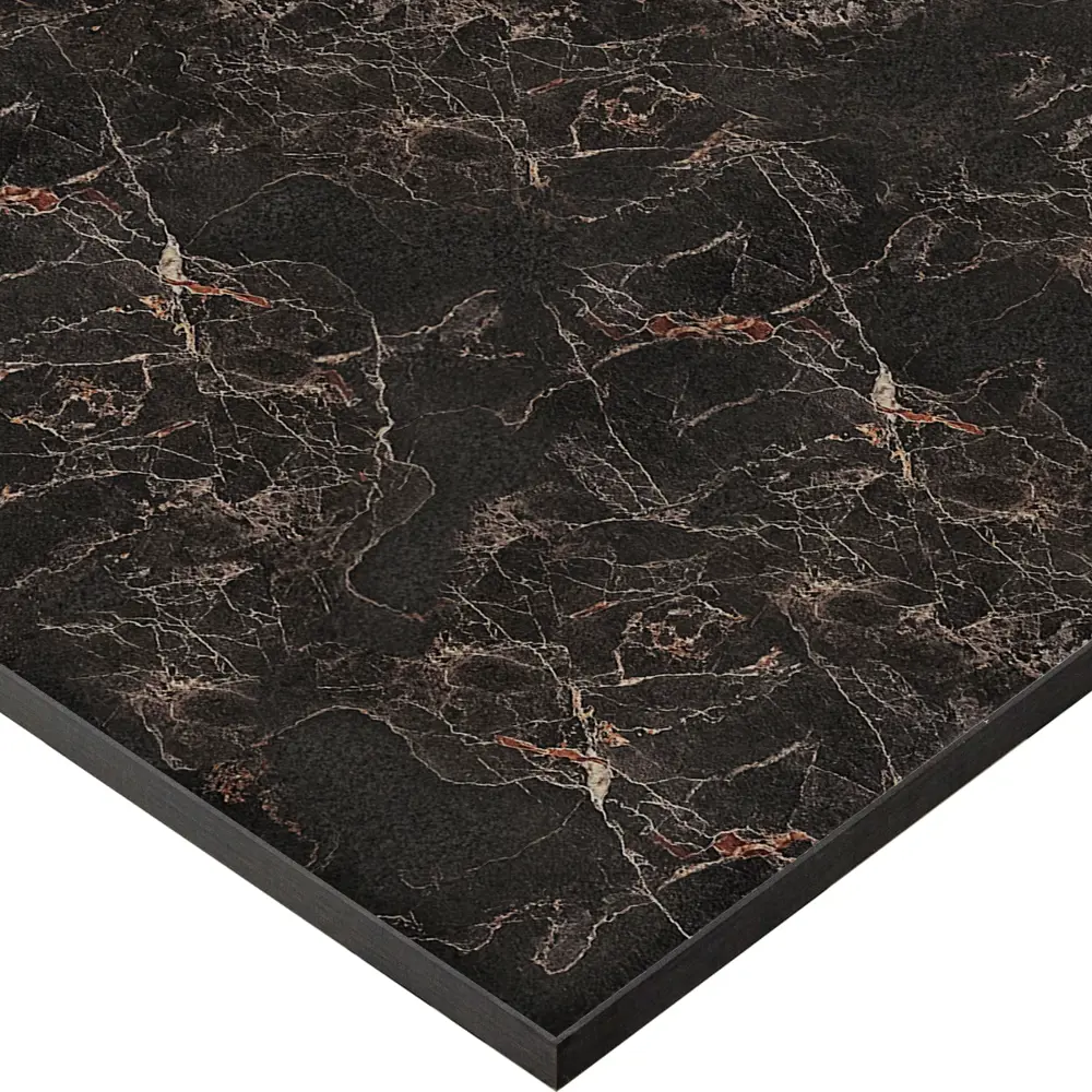 Столешница Компакт Мрамор 300x60x1.6 см HPL пластик цвет чёрный Santreyd STLM-2097790 - Вид №1