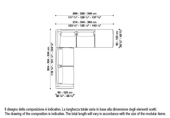 Угловой диван из ткани B&B Italia Ричард ARCH-00040927 - Вид №99