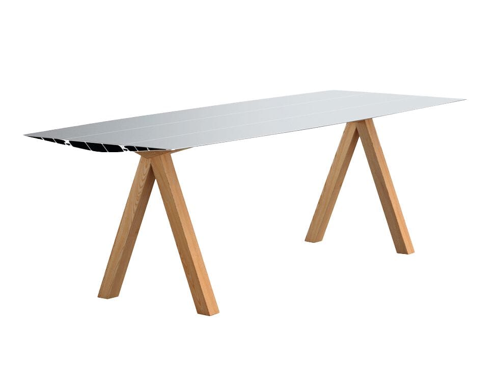 Прямоугольный стол из алюминия и дерева BD Barcelona Алюминий ARCH-00042388