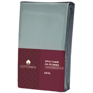 Простыня Cottonika Гамма А 200x200x20 см бязь на резинке аквамарин