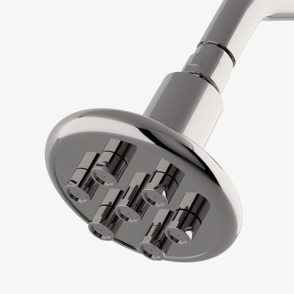 PTSH71 .25 4 1/4 "душевая лейка, рычаг и фланец Waterworks  - Вид №1