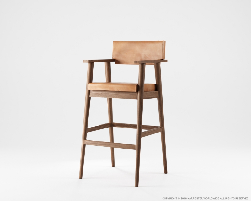 510_1117 Подлокотник барный с кожей Karpenter  - Вид №1