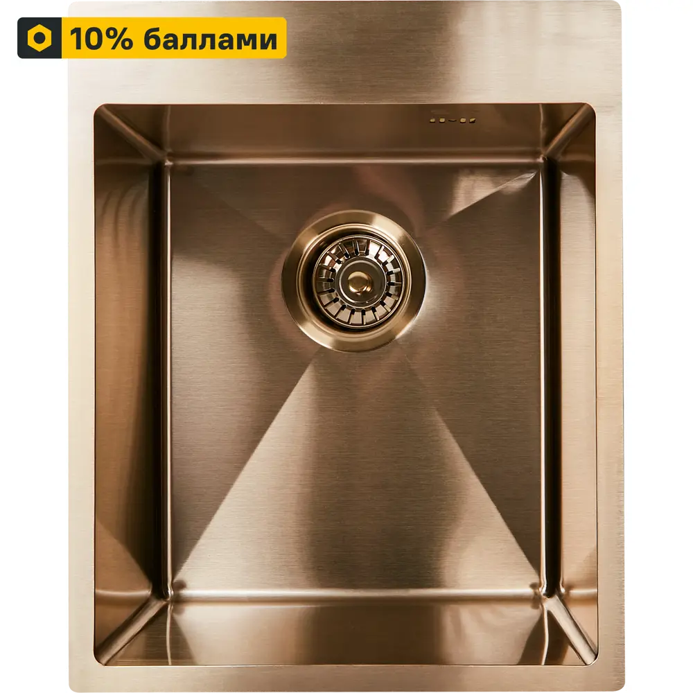 Кухонная мойка DELINIA М3G золото 40×50 см с увеличенной гарантией 89337705 M3G STLM-1519147