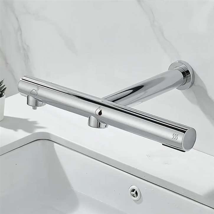 Инфракрасный кран для общественных туалетов с воздушными полотенцами Fontana Showers синий Синий ARCH-00046690 - Вид №9