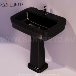 EVO03NERO Пьедестал для раковины квадратная Simas Evolution