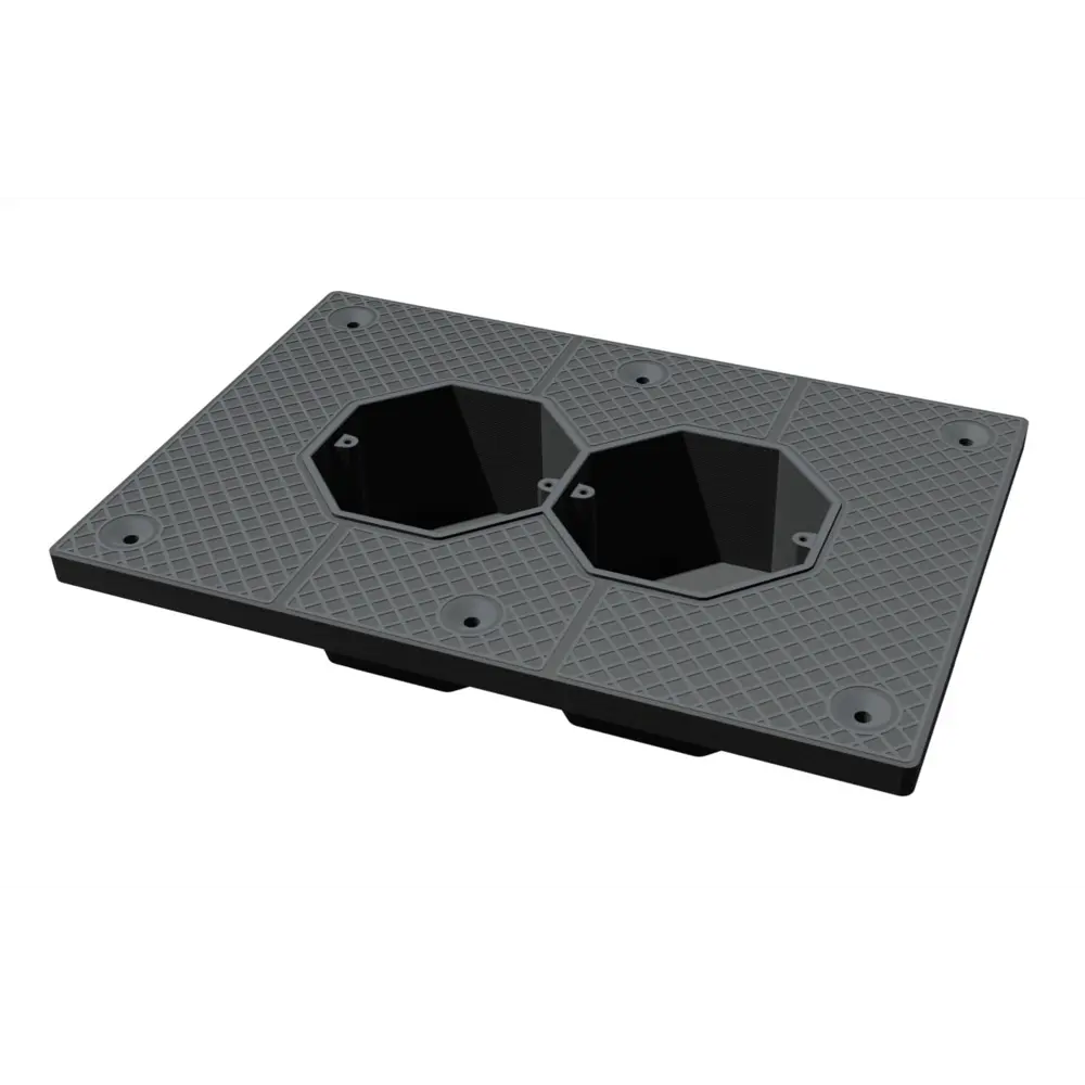 Подрозетник звукоизоляционный 2 поста 220x150 мм цвет черный Santreyd STLM-2175224