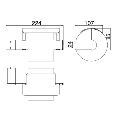 1700 001 01 Держатель туалетной бумаги Emco Liaison Santreyd - Вид №1