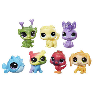 C0795 Hasbro Littlest Pet Shop Литлс Пет Шоп: Радужная коллекция - 7 радужных петов Littlest Pet Shop Hasbro