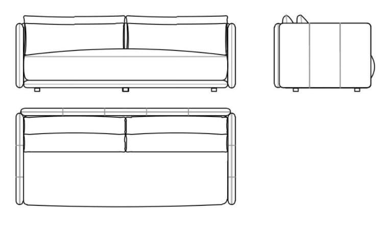 2-местный кожаный диван Sicis остров ARCH-00073710 - Вид №9