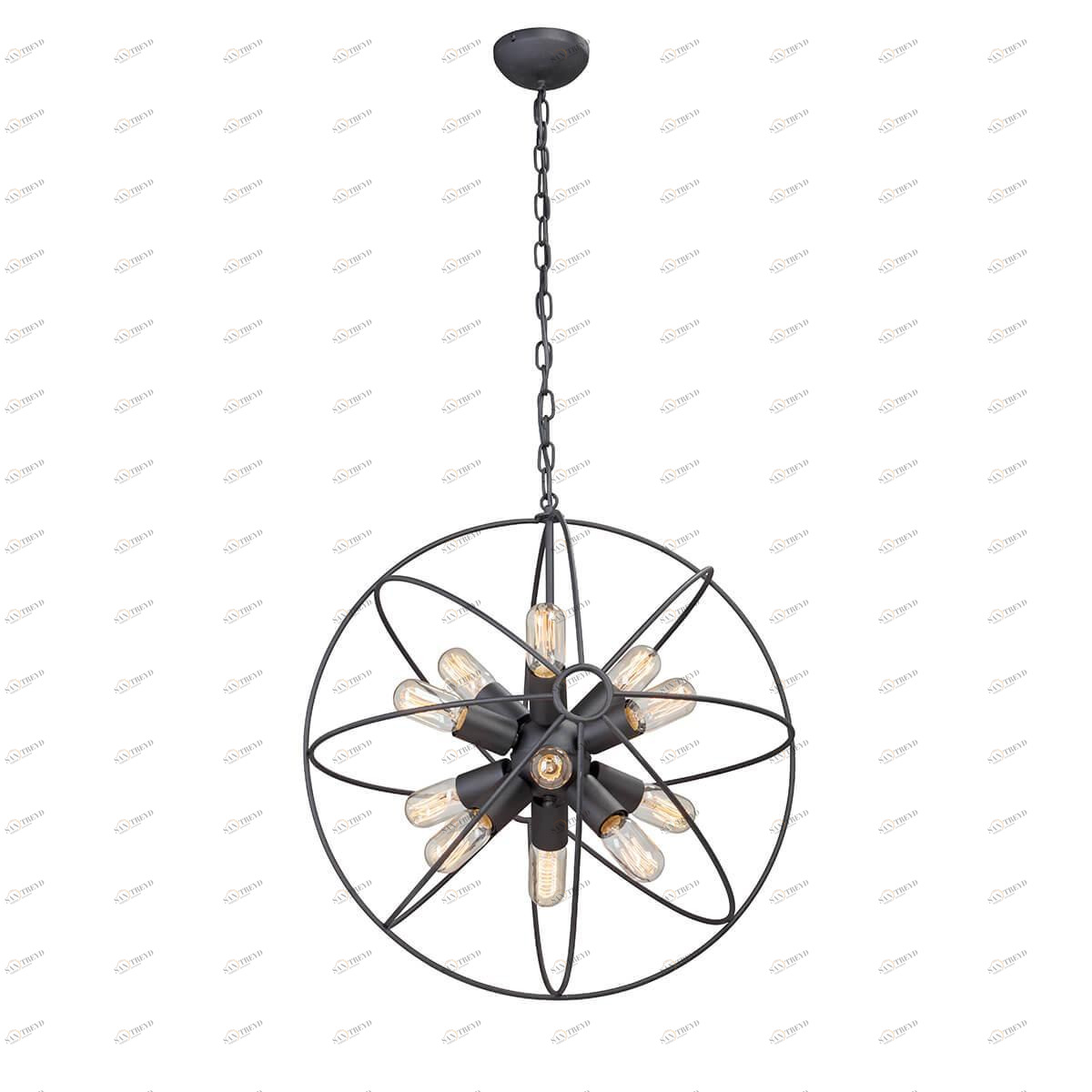 Подвесная люстра Vitaluce V4576-1/12 VITALUCE ДИЗАЙНЕРСКИЕ 328673 Черный 