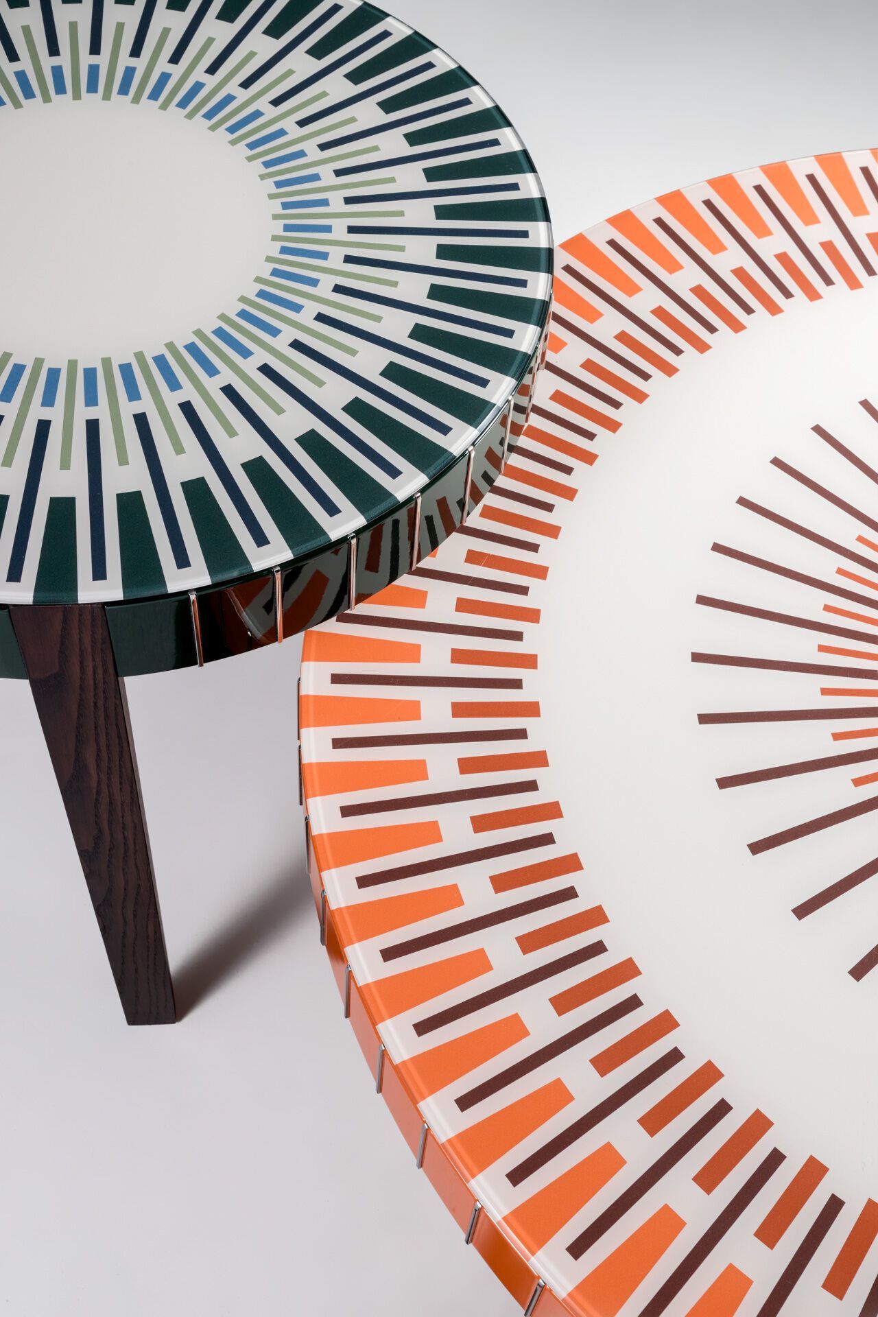 Круглый деревянный и стеклянный журнальный столик REFLEX Sun ARCH-00022488 - Вид №2