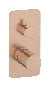 Внешние части встроенного в стену смесителя на 3 потребителя WE ARE IB rr312sr Brushed Rose Gold Brera