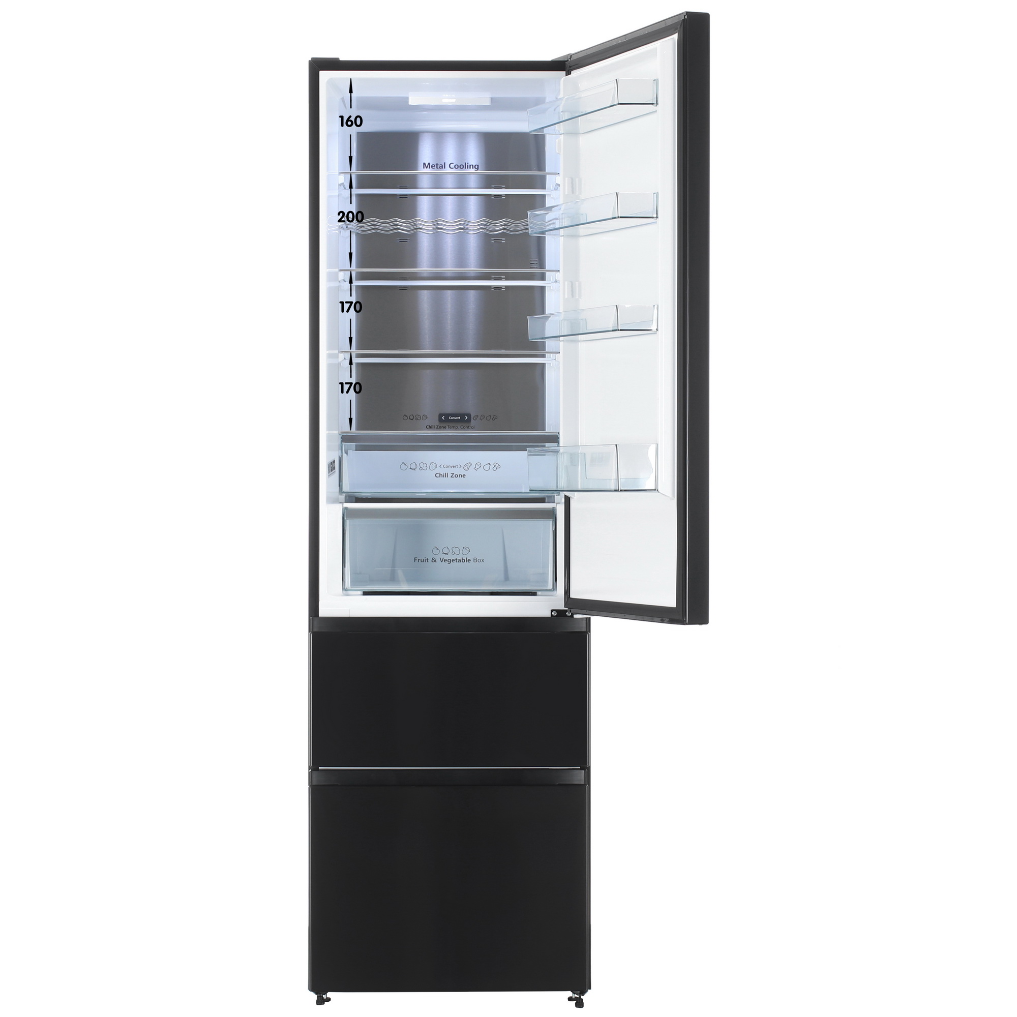 5462654 Холодильник с морозильником   Hisense RM469N4AFD1 черный STDN-0093763 - Вид №1