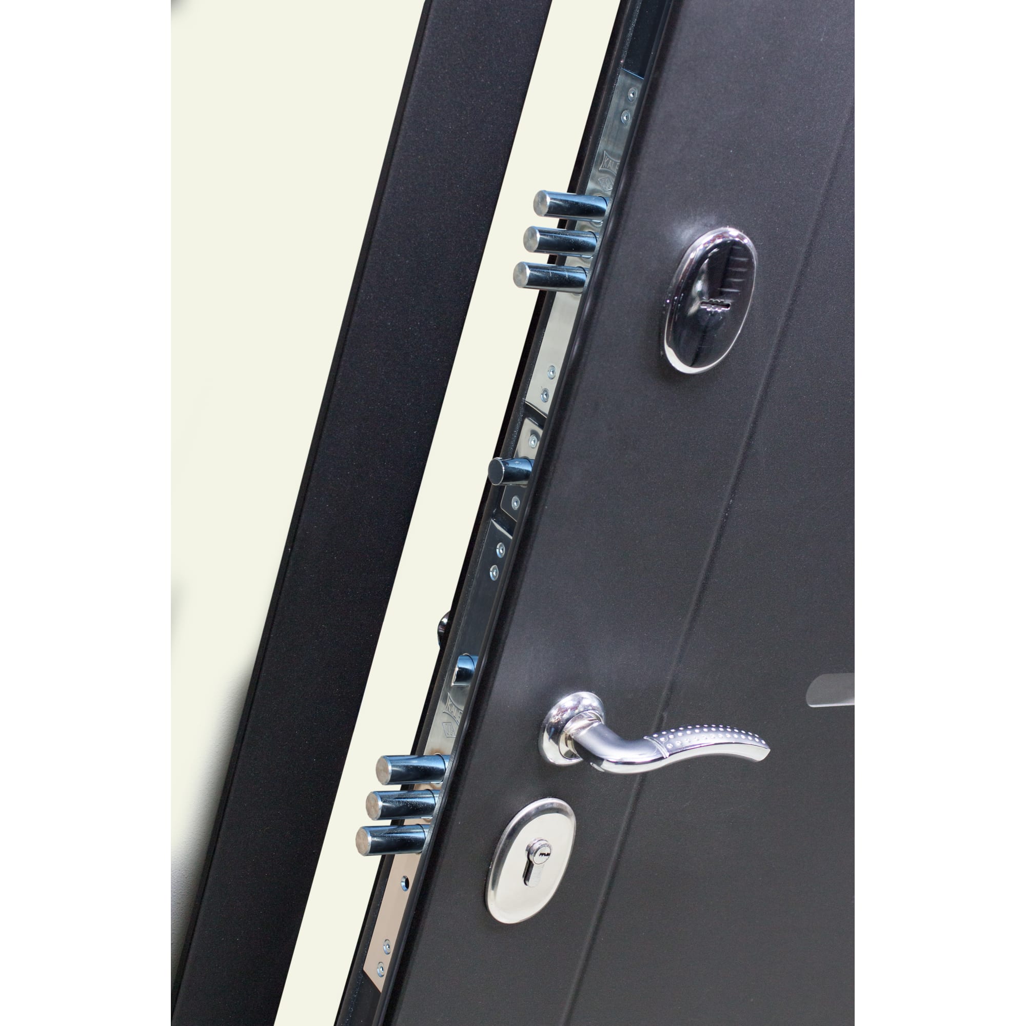 82000869 Дверь входная металлическая «Гарда Муар», 860 мм, левая, цвет лиственница бежевая Santreyd  - Вид №4