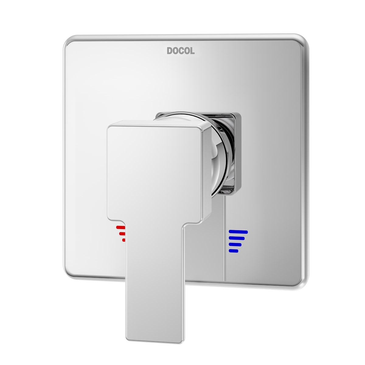 00850006 Однорычажная отделка для душа низкого давления 3/4" матовая медь Docol EDGE