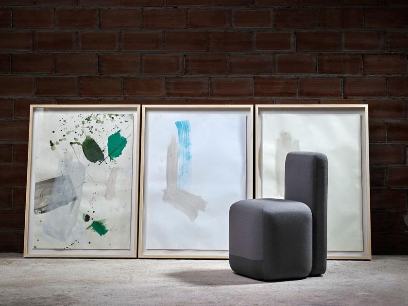 Viccarbe Кресло с обивкой из ткани на колесиках по контракту Season sun-id-1442534 - Вид №2