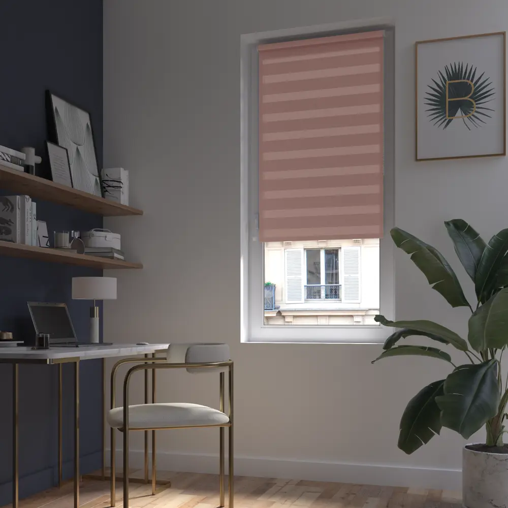 Рулонные шторы INSPIRE PETER день-ночь с экосертификатом, 100×160 см, сиреневый 82691066 STLM-0034170 - Вид №12