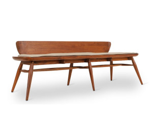 Скамейка из тикового дерева со спинкой