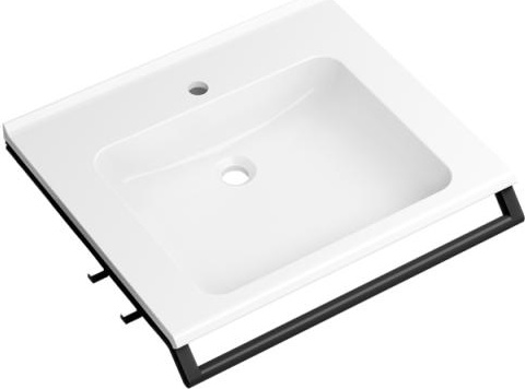 950.19.071 Комплект умывальника с поручнем и 2 крючками HEWI USA Produkte 