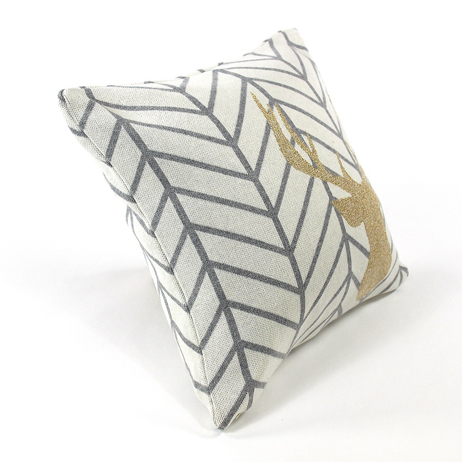 Подушка с рисунком golden deer, 45х45 см ENJOYME РИСУНОК 254892 Белый  - Вид №1