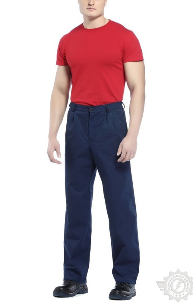 65569 Брюки "Гарант" синие  Летняя спецодежда  размер 56-58/182-188  - Вид №2